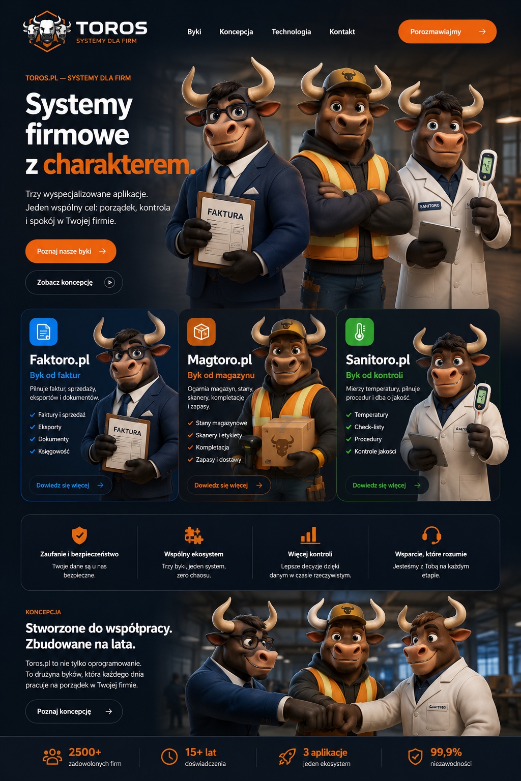 Toros.pl — systemy firmowe z charakterem